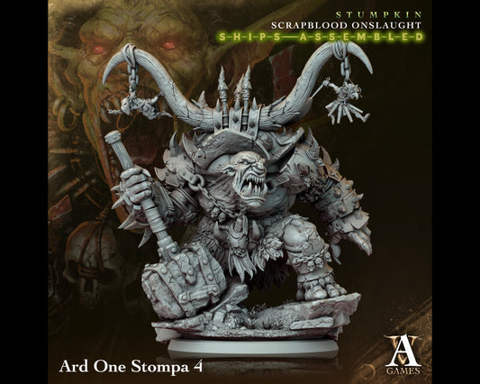 Ard One Stompa 4 - Scrapblood Onslaught - Highly Detailed Resin 8k 3D Printed Miniature