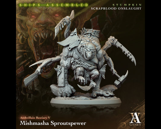 Mishmasha Sproutspewer - Scrapblood Onslaught - Highly Detailed Resin 8k 3D Printed Miniature
