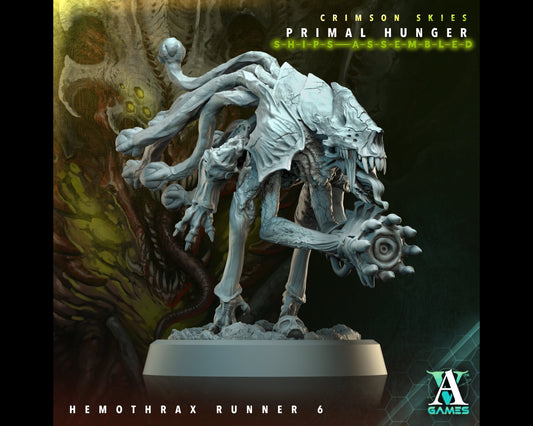Hemothrax Runner 6 - Primal Hunger - Highly Detailed Resin 8k 3D Printed Miniature