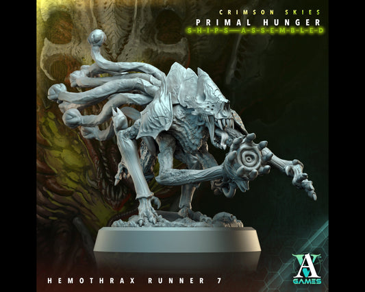 Hemothrax Runner 7 - Primal Hunger - Highly Detailed Resin 8k 3D Printed Miniature
