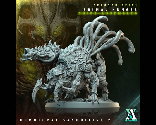 Hemothrax Sanquilisk 2 - Primal Hunger - Highly Detailed Resin 8k 3D Printed Miniature