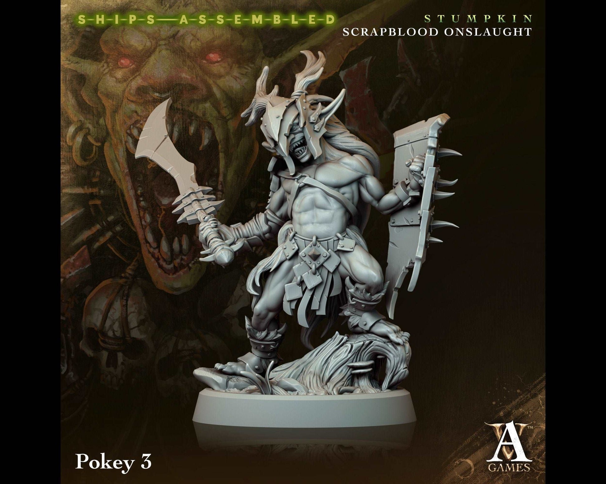 Pokey 3 - Scrapblood Onslaught - Highly Detailed Resin 8k 3D Printed Miniature