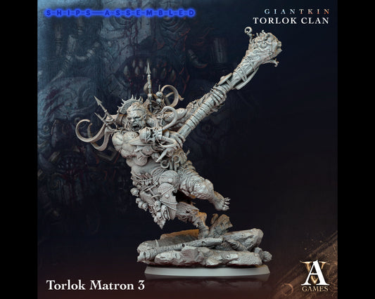 Torlock Matron 3 - Giant Kin, Torlock Clan- Highly Detailed Resin 8k 3D Printed Miniature