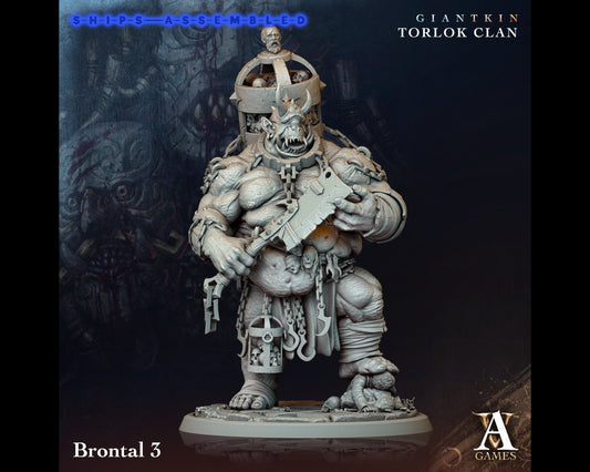 Brontal 3 - Giant Kin, Torlock Clan- Highly Detailed Resin 8k 3D Printed Miniature