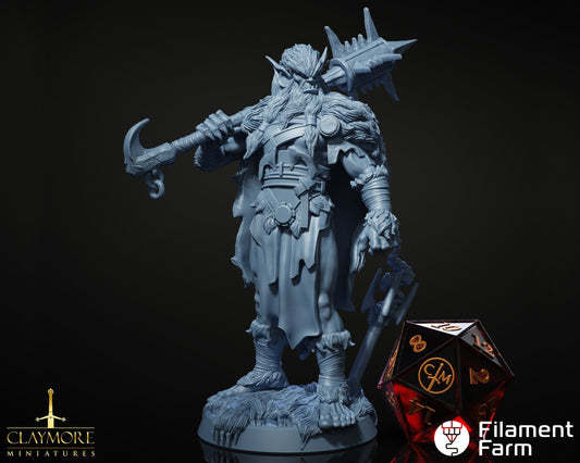 Bugbear Alpha - Hordes at the Gates - Highly Detailed Resin 8k 3D Printed Miniature