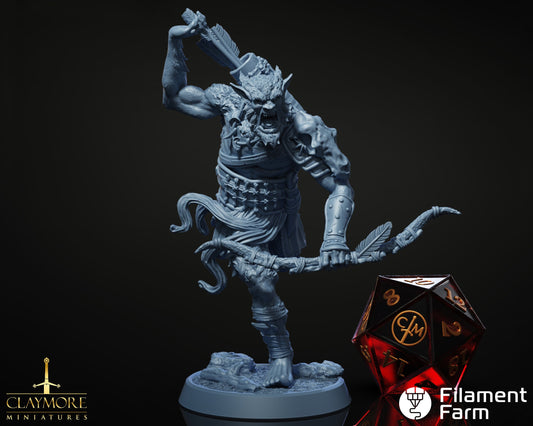 Bugbear Ambusher - Hordes at the Gates - Highly Detailed Resin 8k 3D Printed Miniature