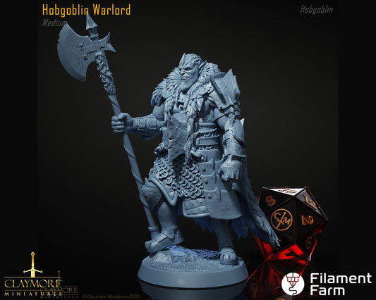 Hobgoblin Warlord - Hordes at the Gates - Highly Detailed Resin 8k 3D Printed Miniature