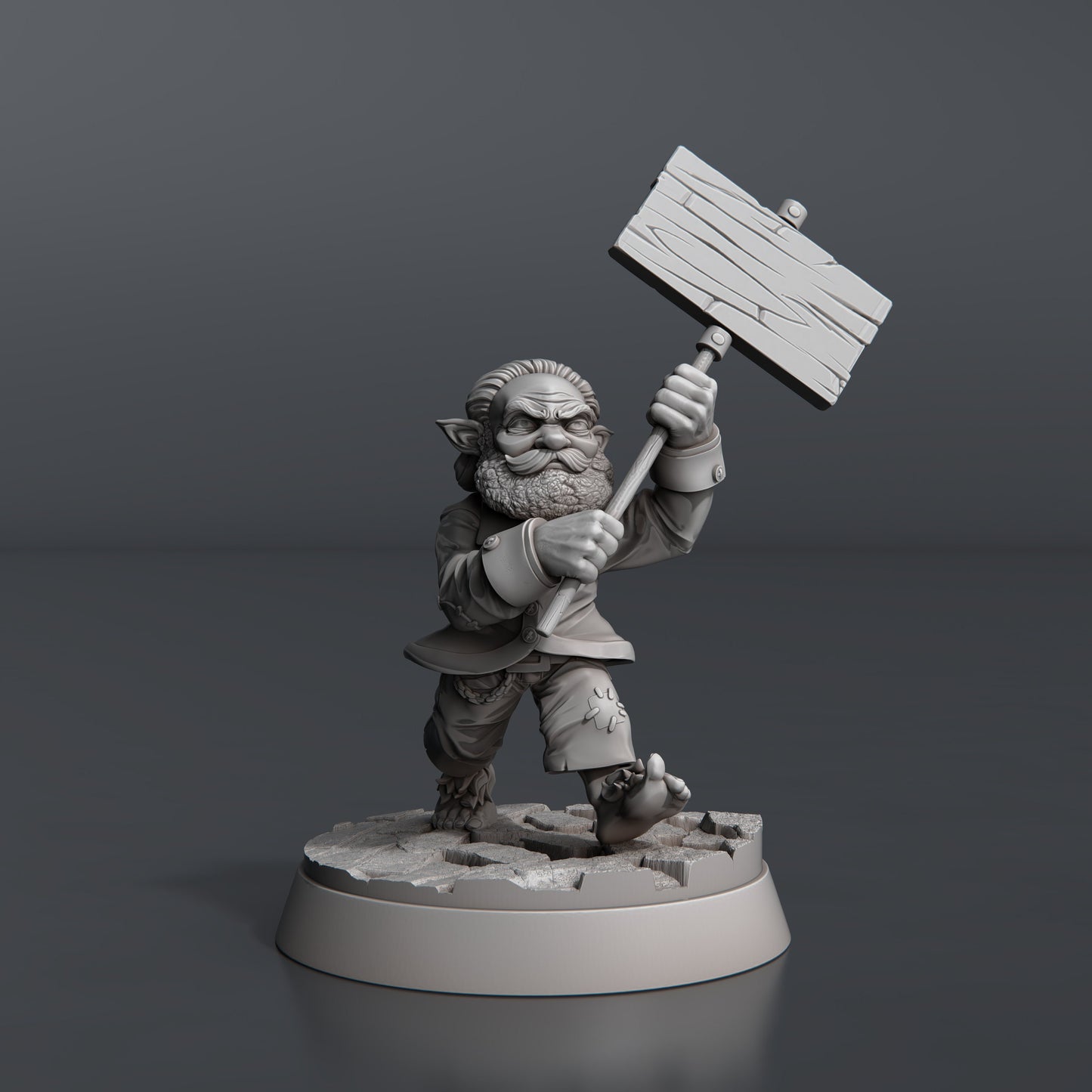 Town Riot Set- Highly Detailed Resin 8k 3D Printed Miniature