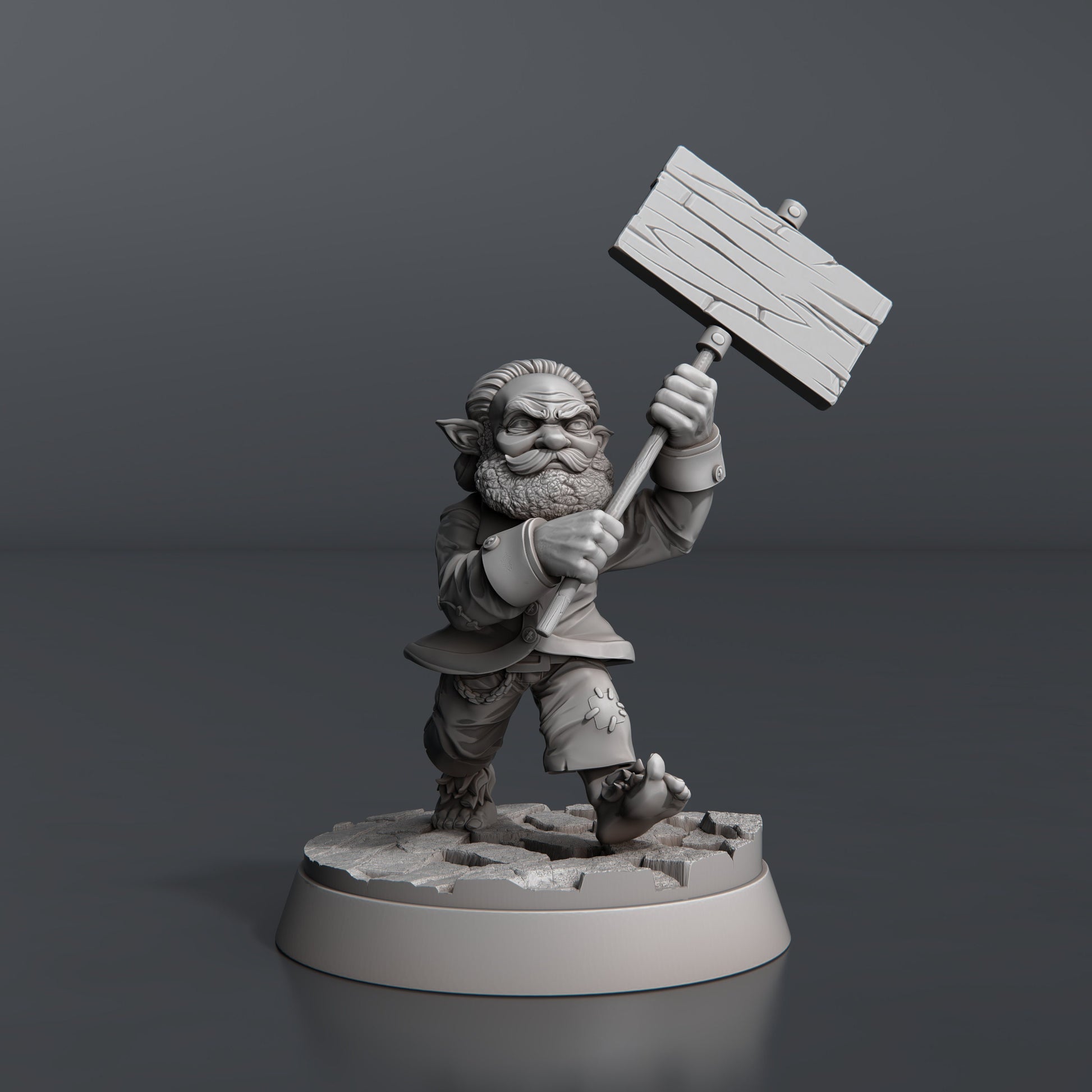 Town Riot Set- Highly Detailed Resin 8k 3D Printed Miniature