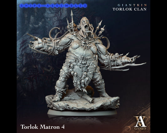 Torlock Matron 4 - Giant Kin, Torlock Clan- Highly Detailed Resin 8k 3D Printed Miniature
