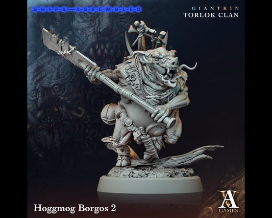 Hoggmog Borgos 2 - Giant Kin, Torlock Clan- Highly Detailed Resin 8k 3D Printed Miniature