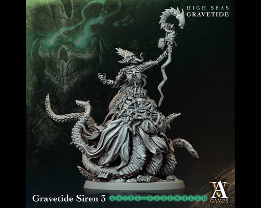 Siren 3 - High Seas: Gravetide- Highly Detailed Resin 8k 3D Printed Miniature