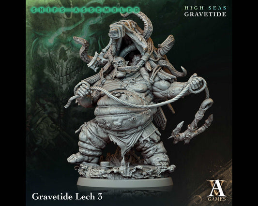 Lech 3 - High Seas: Gravetide- Highly Detailed Resin 8k 3D Printed Miniature