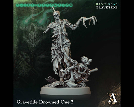 Drowned One 2 - High Seas: Gravetide- Highly Detailed Resin 8k 3D Printed Miniature