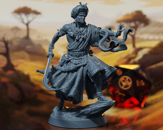 Sun Empire Warlock - Rise of the Sun Warriors - Highly Detailed Resin 8k 3D Printed Miniature