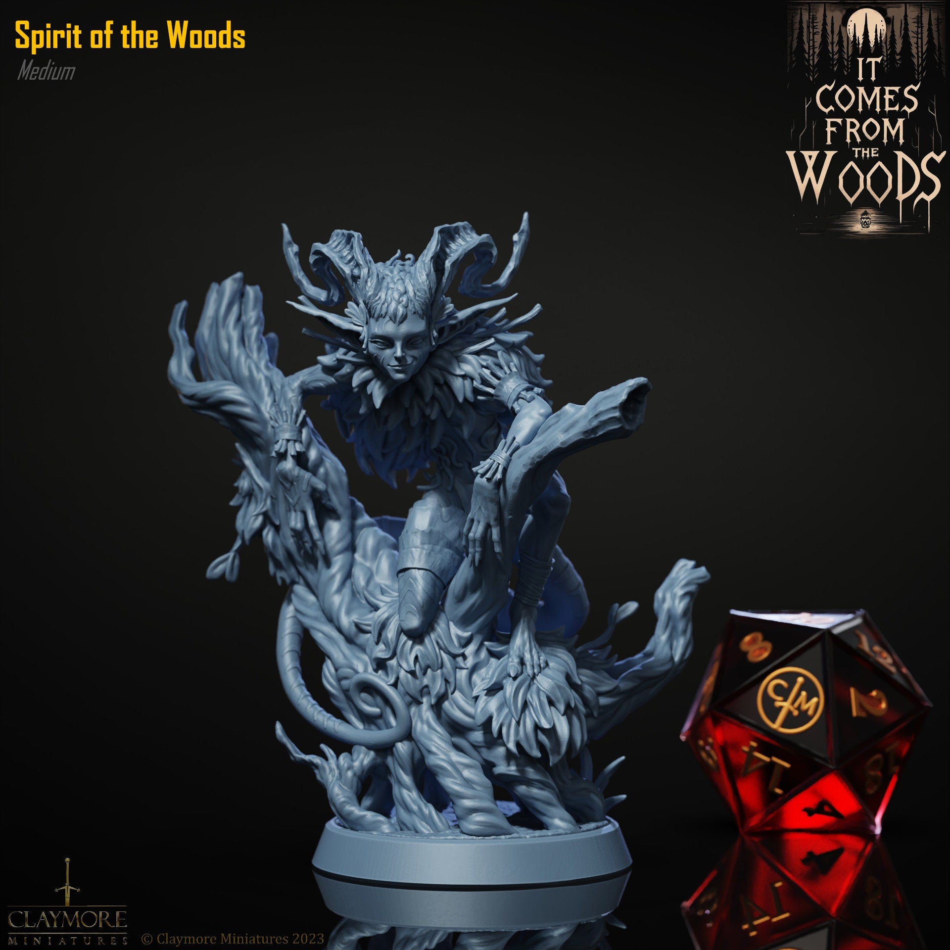 Spirit of the Woods - It Comes From The Woods - Highly Detailed Resin 8k 3D Printed Miniature