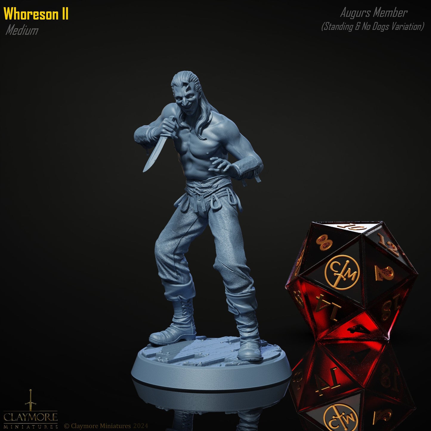 Whoreson II (Standing) - Heist at Dragon's Keep - Highly Detailed Resin 8k 3D Printed Miniature