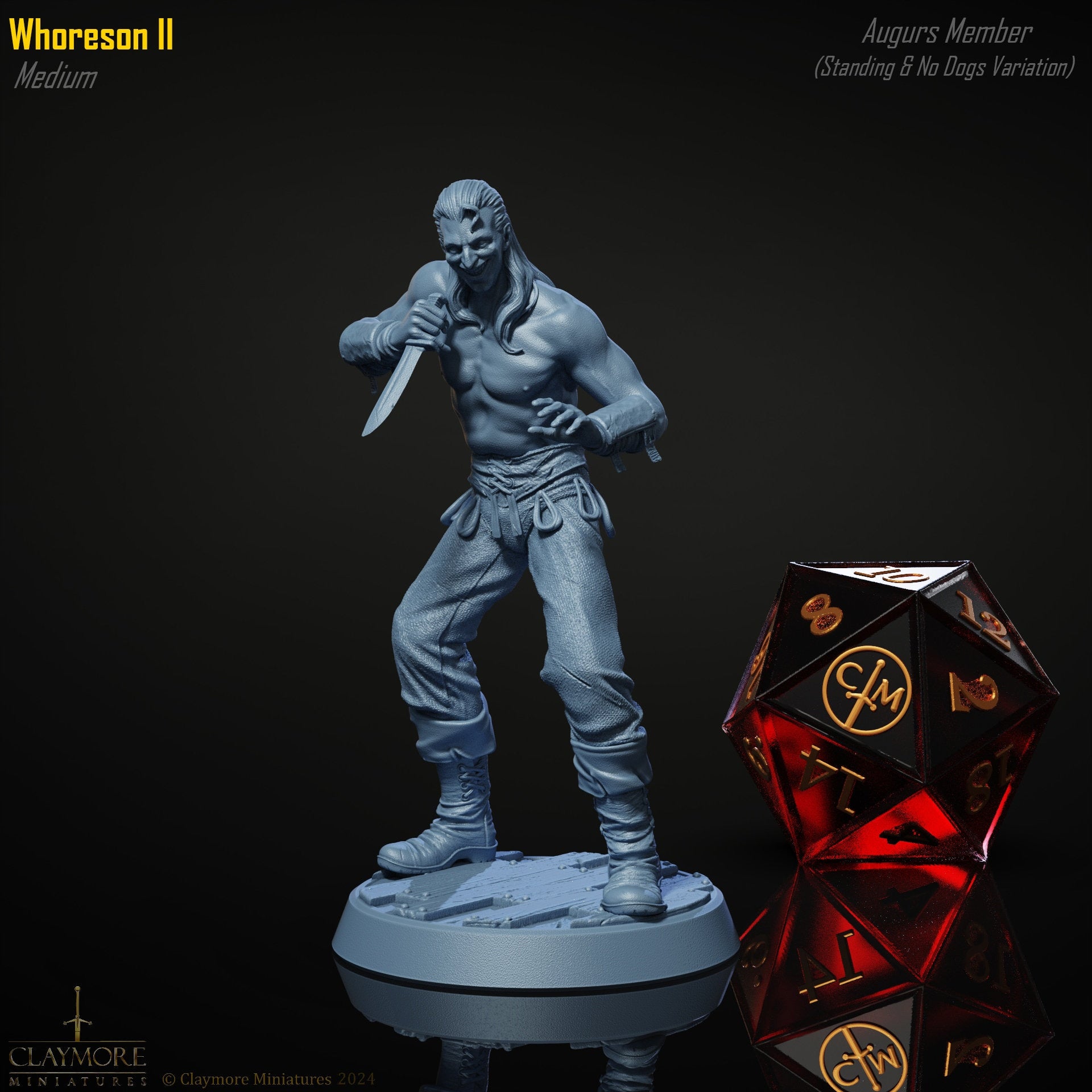 Whoreson II (Standing) - Heist at Dragon's Keep - Highly Detailed Resin 8k 3D Printed Miniature