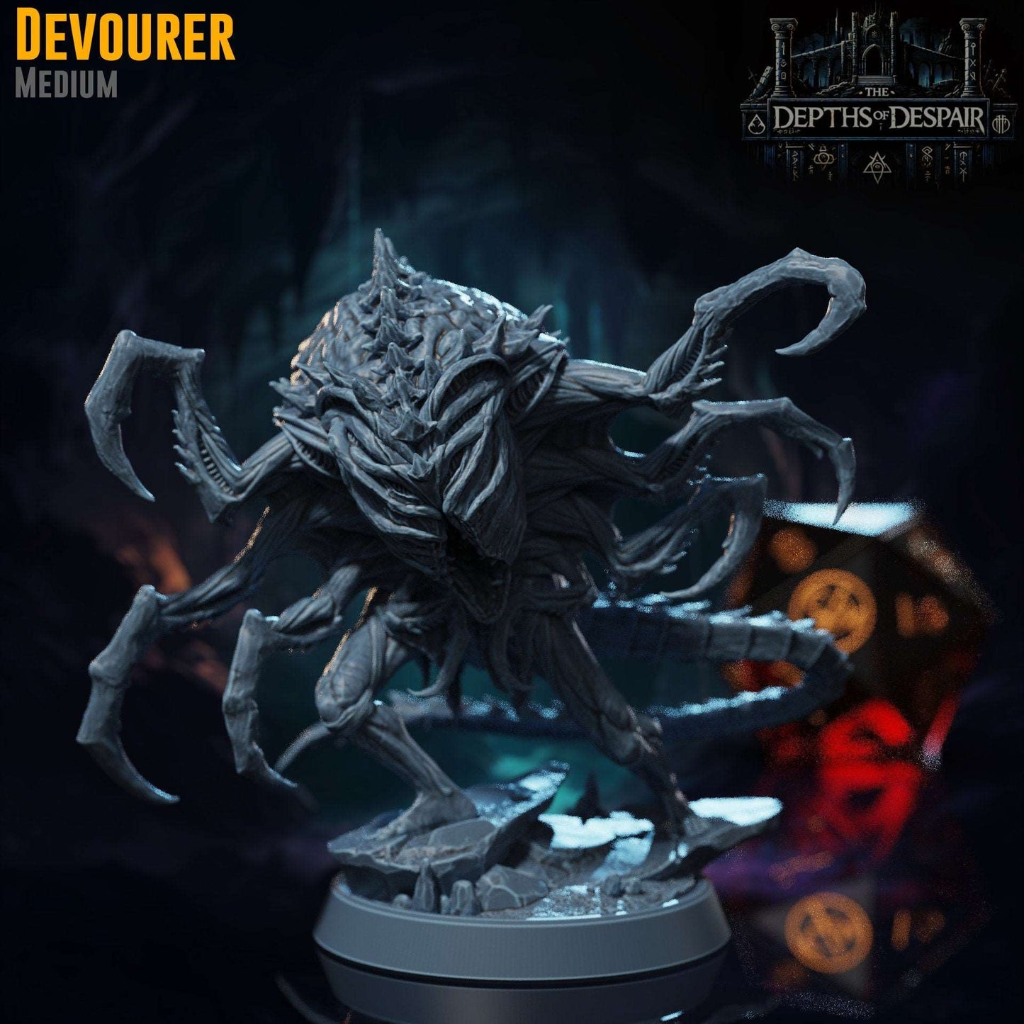 Devourer - Depths of Despair - Highly Detailed Resin 8k 3D Printed Miniature