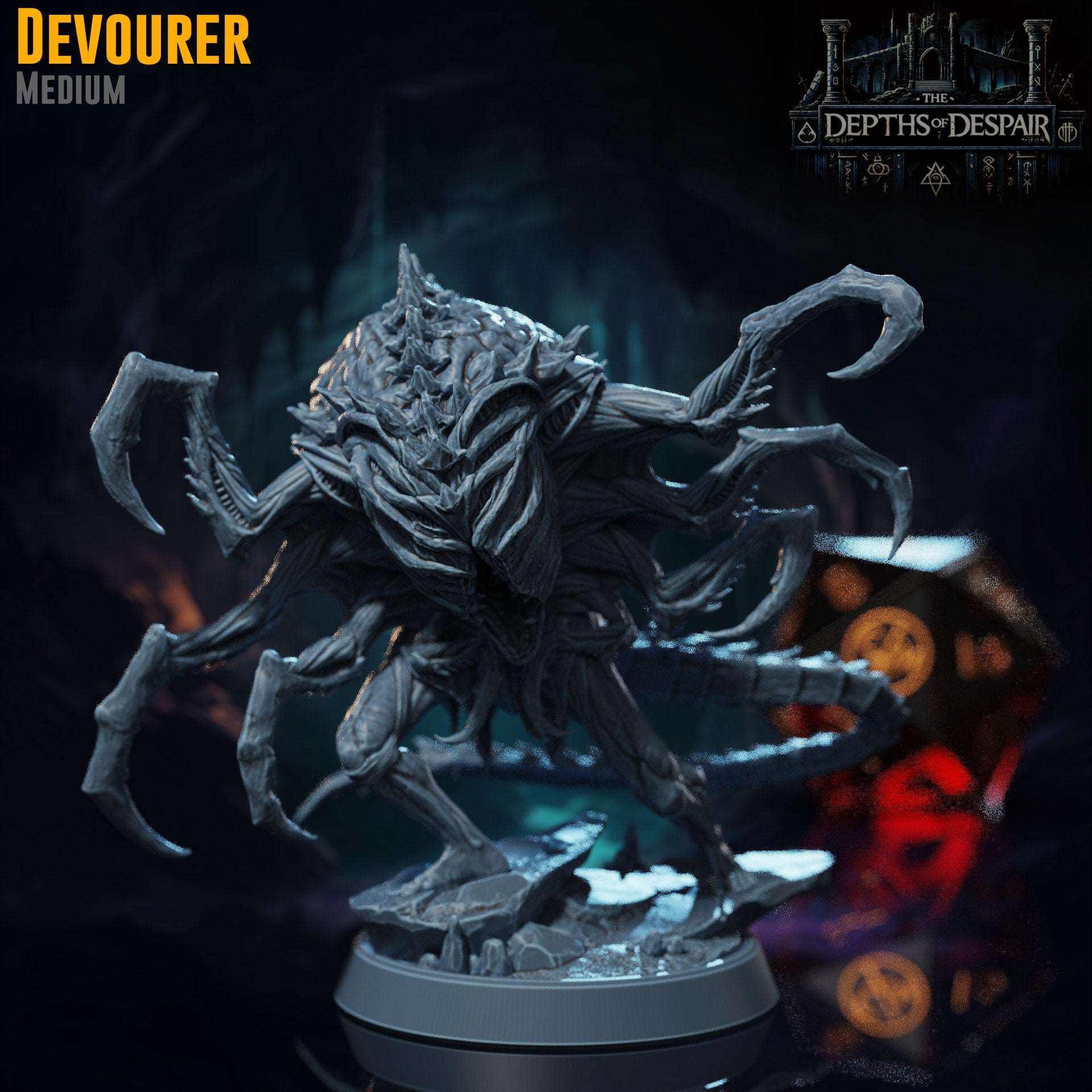 Devourer - Depths of Despair - Highly Detailed Resin 8k 3D Printed Miniature