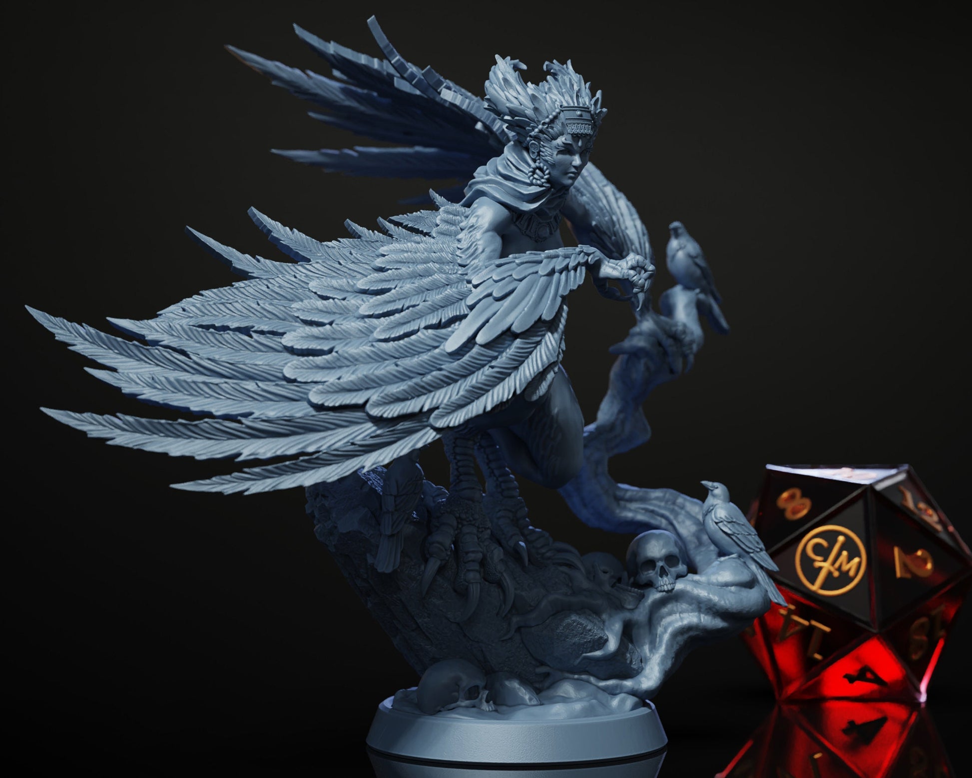 Gamayun - It Comes From The Woods - Highly Detailed Resin 8k 3D Printed Miniature