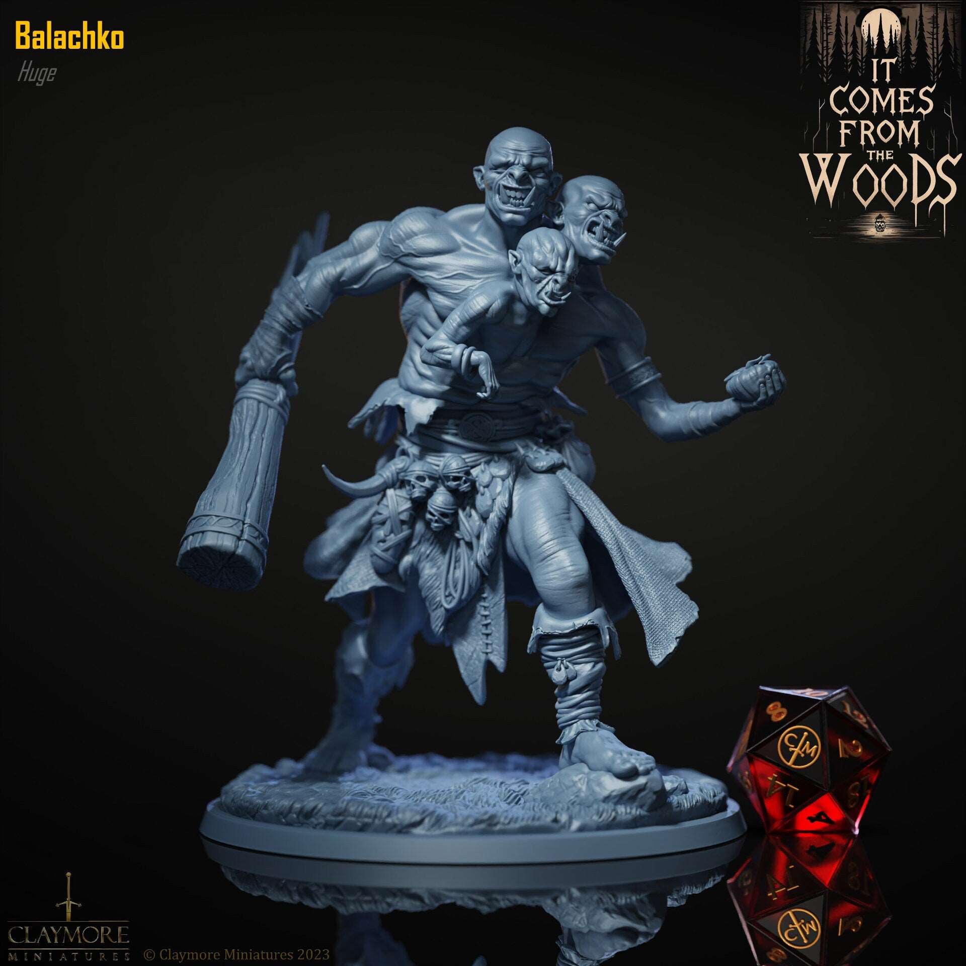 Balachko - It Came From The Woods - Highly Detailed Resin 8k 3D Printed Miniature