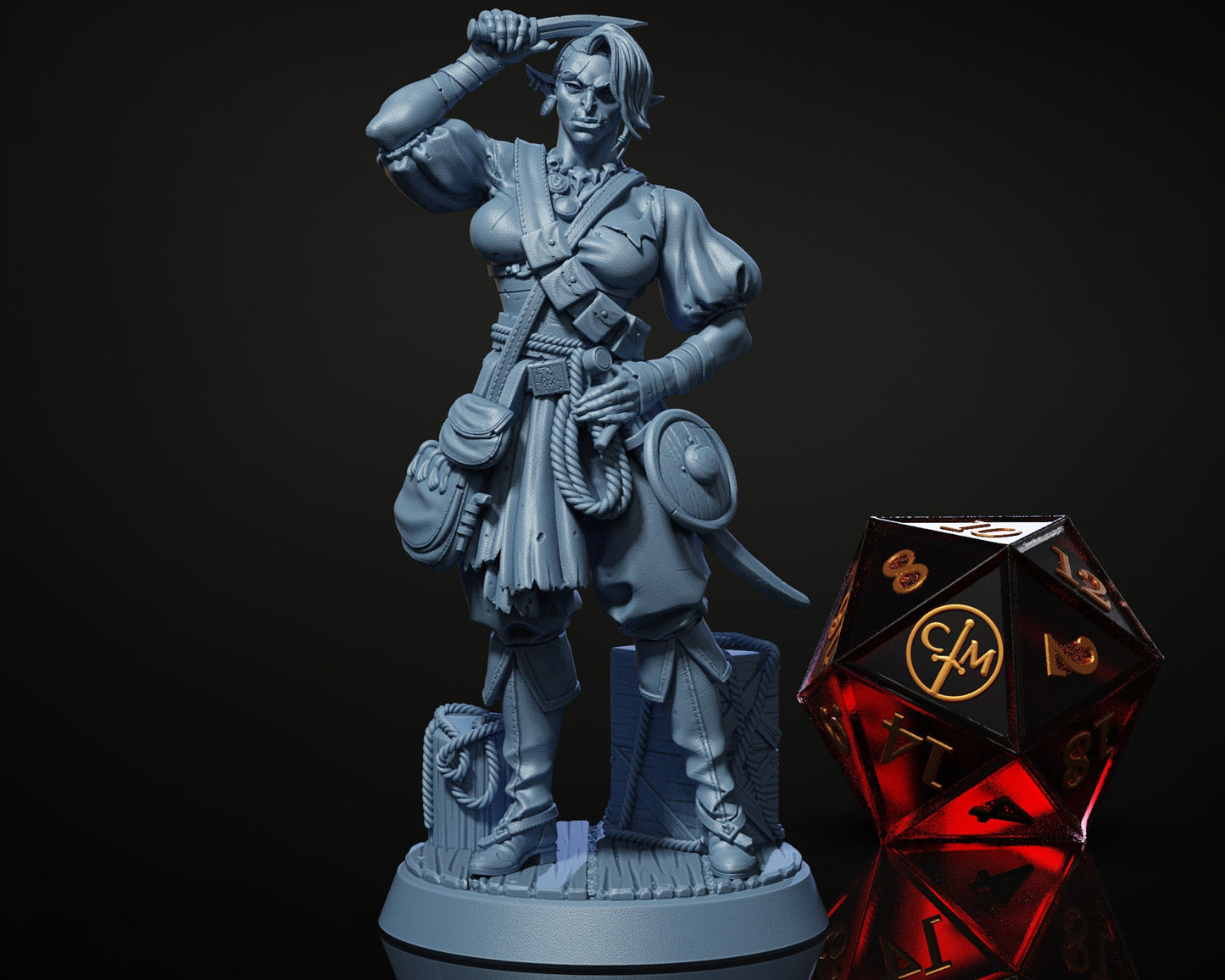 Zargara, The Smuggler - Heist at Dragon's Keep - Highly Detailed Resin 8k 3D Printed Miniature