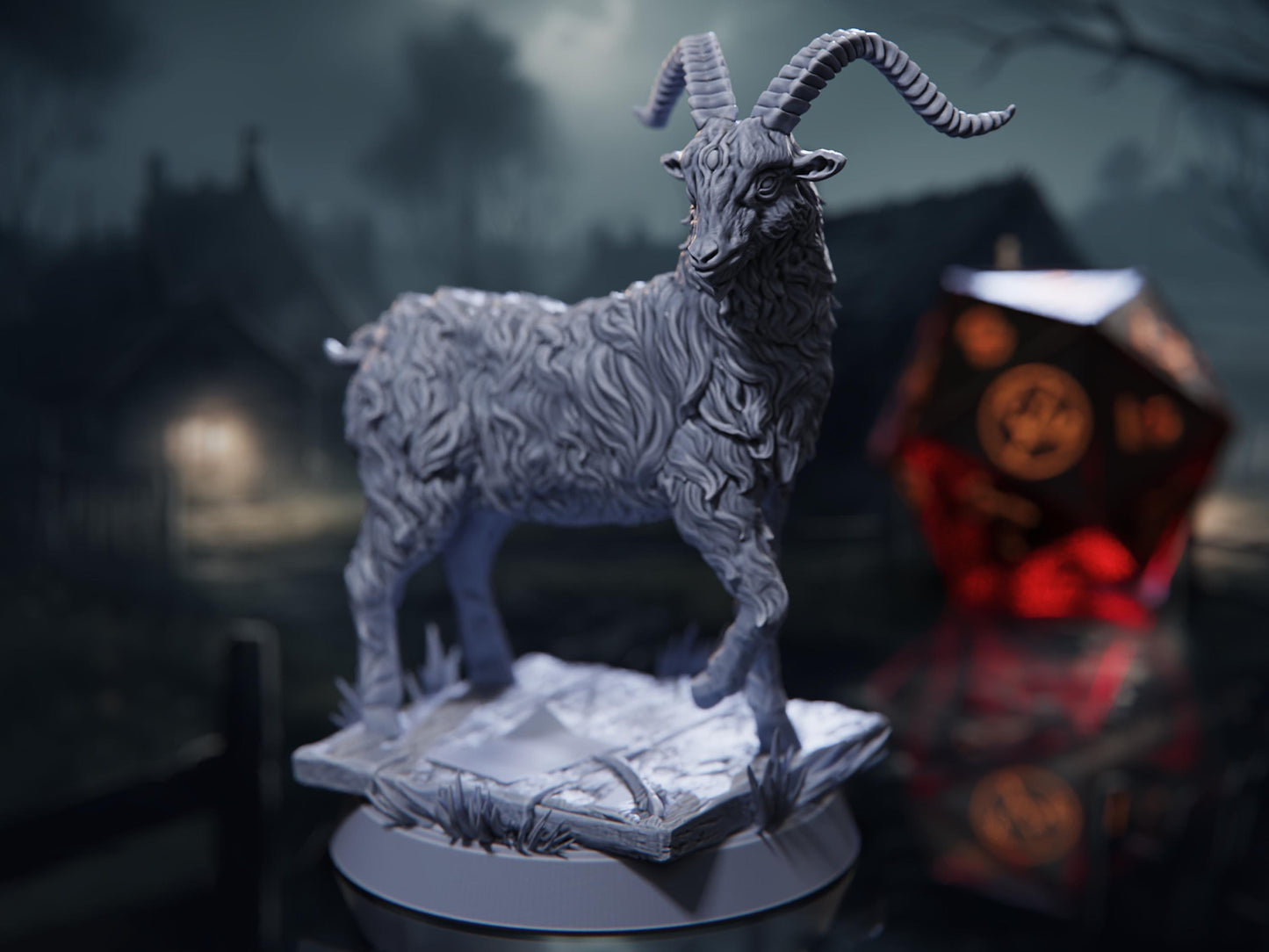 The Black Goat - Harvest of Dread - Highly Detailed Resin 8k 3D Printed Miniature