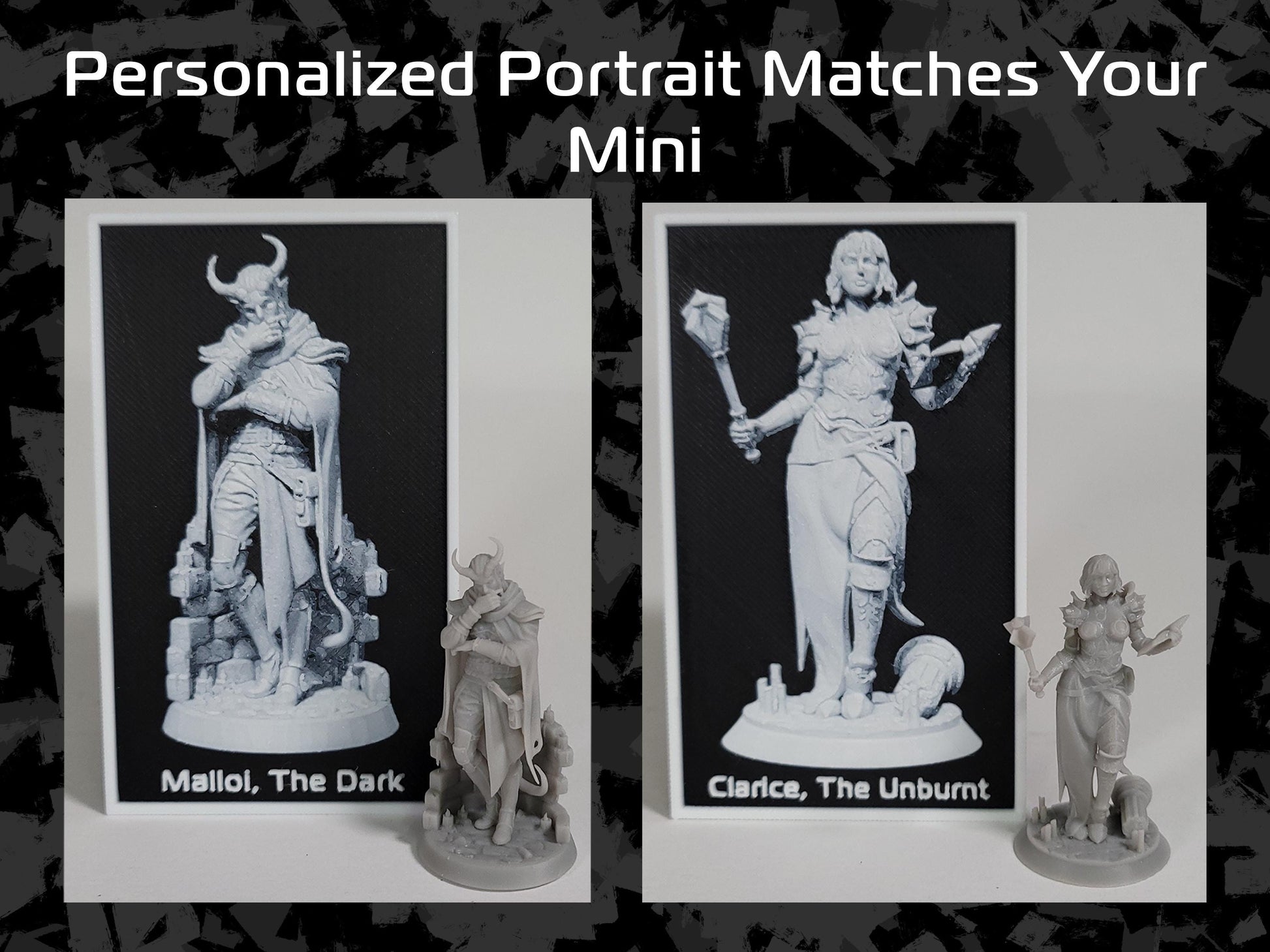 The Widow - Elf Paladin - The Bastards - Highly Detailed Resin 8k 3D Printed Miniature