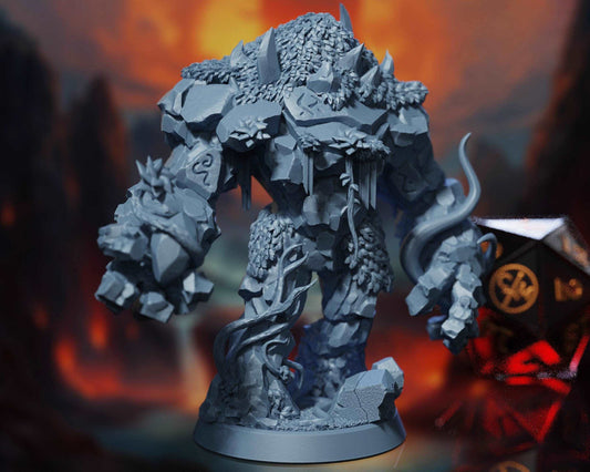 Earth Spirit - Elemental Cataclysm - Highly Detailed Resin 8k 3D Printed Miniature