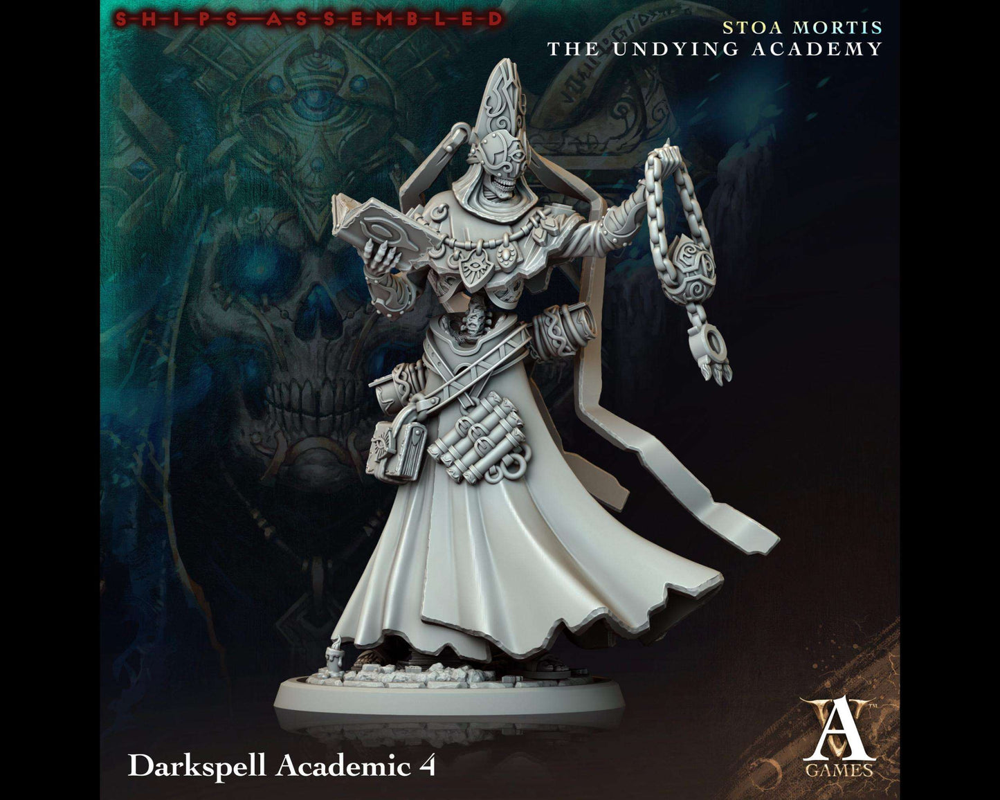 Darkspell Academic 4 - The Undying Academy - Highly Detailed Resin 8k 3D Printed Miniature