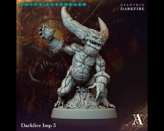 Darkfire Imp 3 - Giantkin, Darkfire - Highly Detailed Resin 8k 3D Printed Miniature