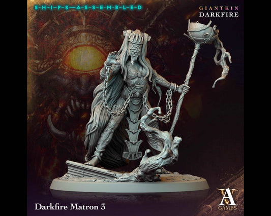 Darkfire Matron 3 - Giantkin, Darkfire - Highly Detailed Resin 8k 3D Printed Miniature