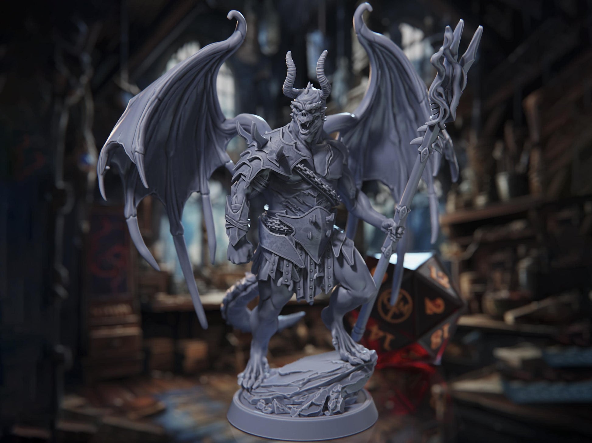 The Great Abishai - Rossvalds Bestiary of the Unknown - Highly Detailed Resin 8k 3D Printed Miniature