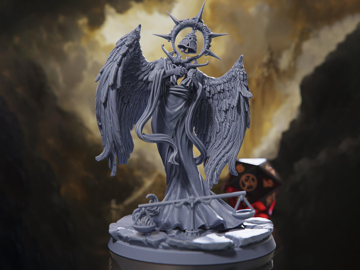 Angel of Grief - Trial of Souls - Highly Detailed Resin 8k 3D Printed Miniature