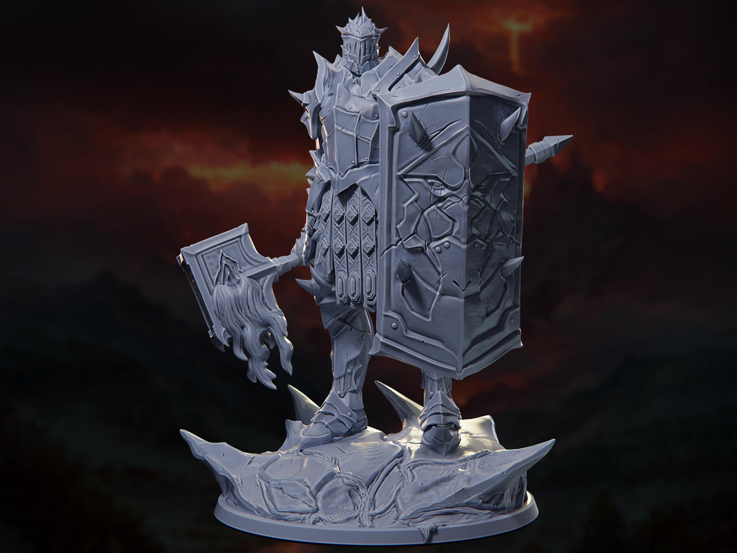 Fire Giant - The Conflagration - Highly Detailed Resin 8k 3D Printed Miniature