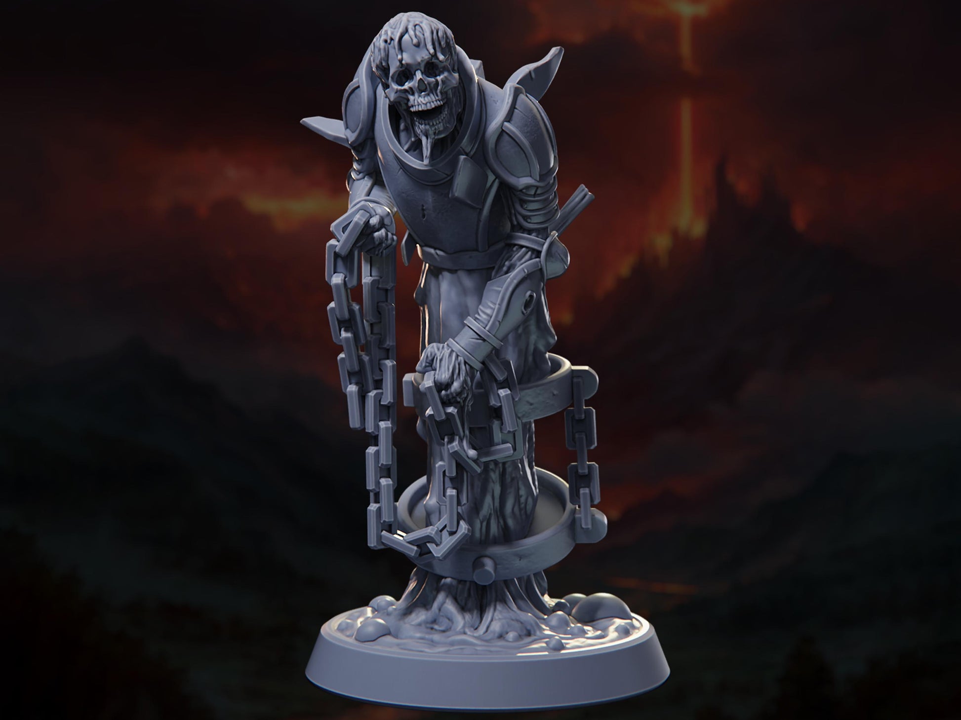 Molten Shackler - The Conflagration - Highly Detailed Resin 8k 3D Printed Miniature