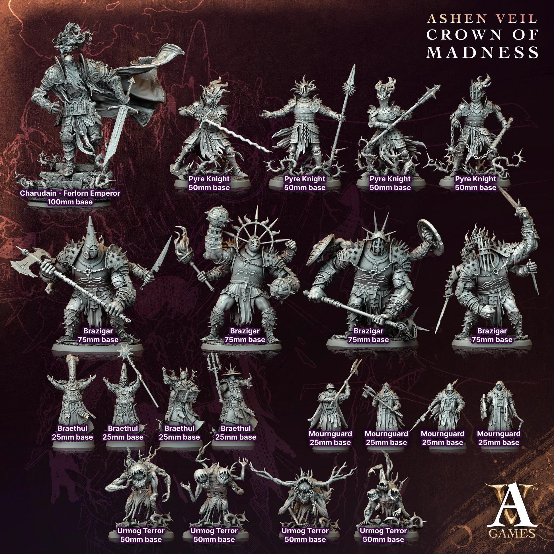 Brazigar 3 - Crown of Madness - Highly Detailed Resin 8k 3D Printed Miniature