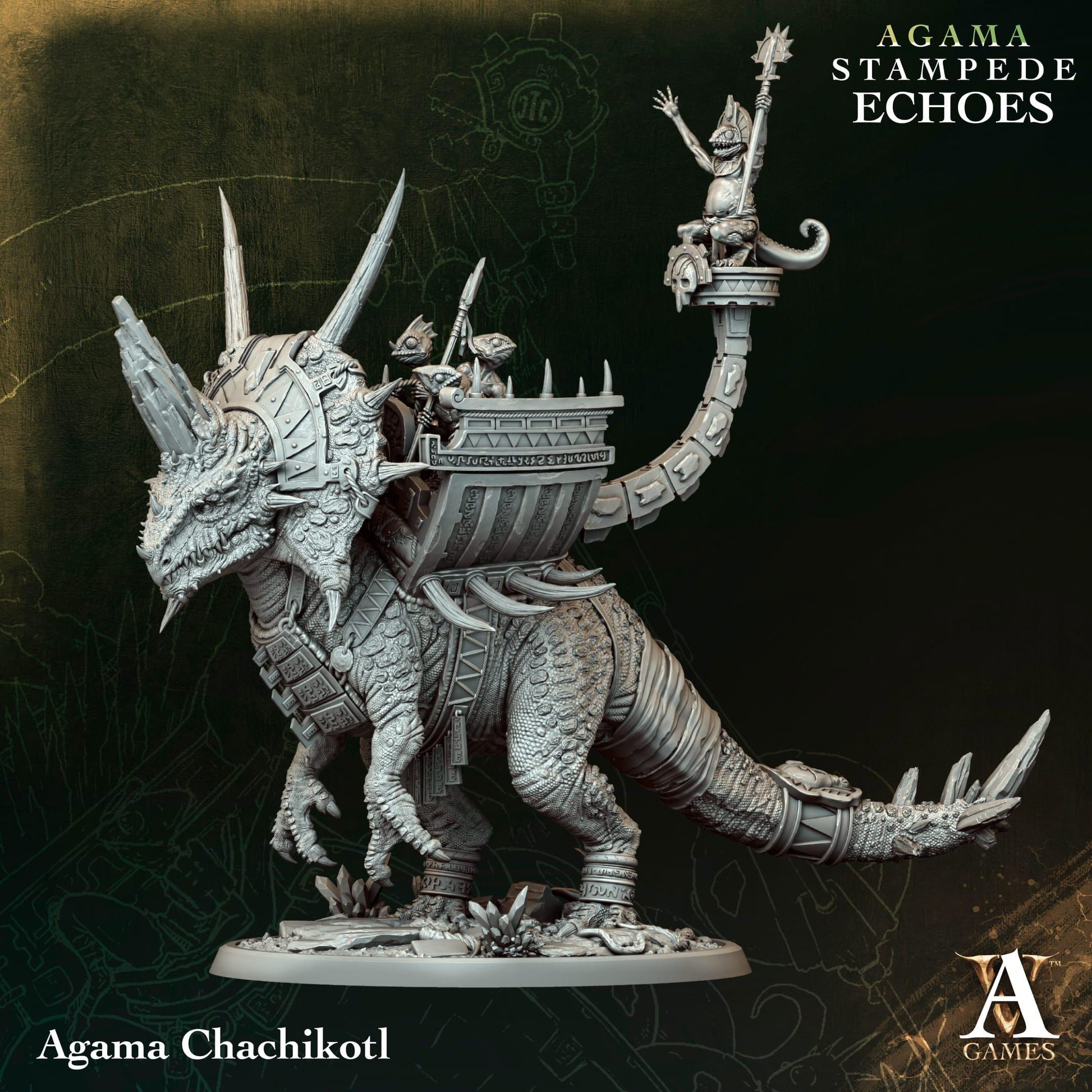 Agma Chachikoti - Stampede Echoes - Highly Detailed Resin 8k 3D Printed Miniature