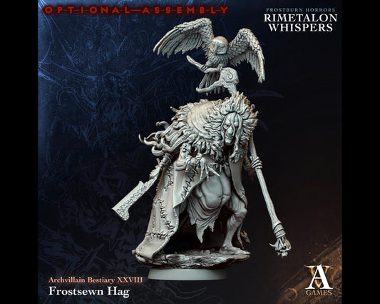 Frostsewn Hag - Rimetalon Whispers - Highly Detailed Resin 8k 3D Printed Miniature