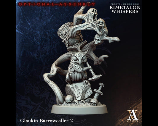 Glaukin Barrowcaller 2 - Rimetalon Whispers - Highly Detailed Resin 8k 3D Printed Miniature