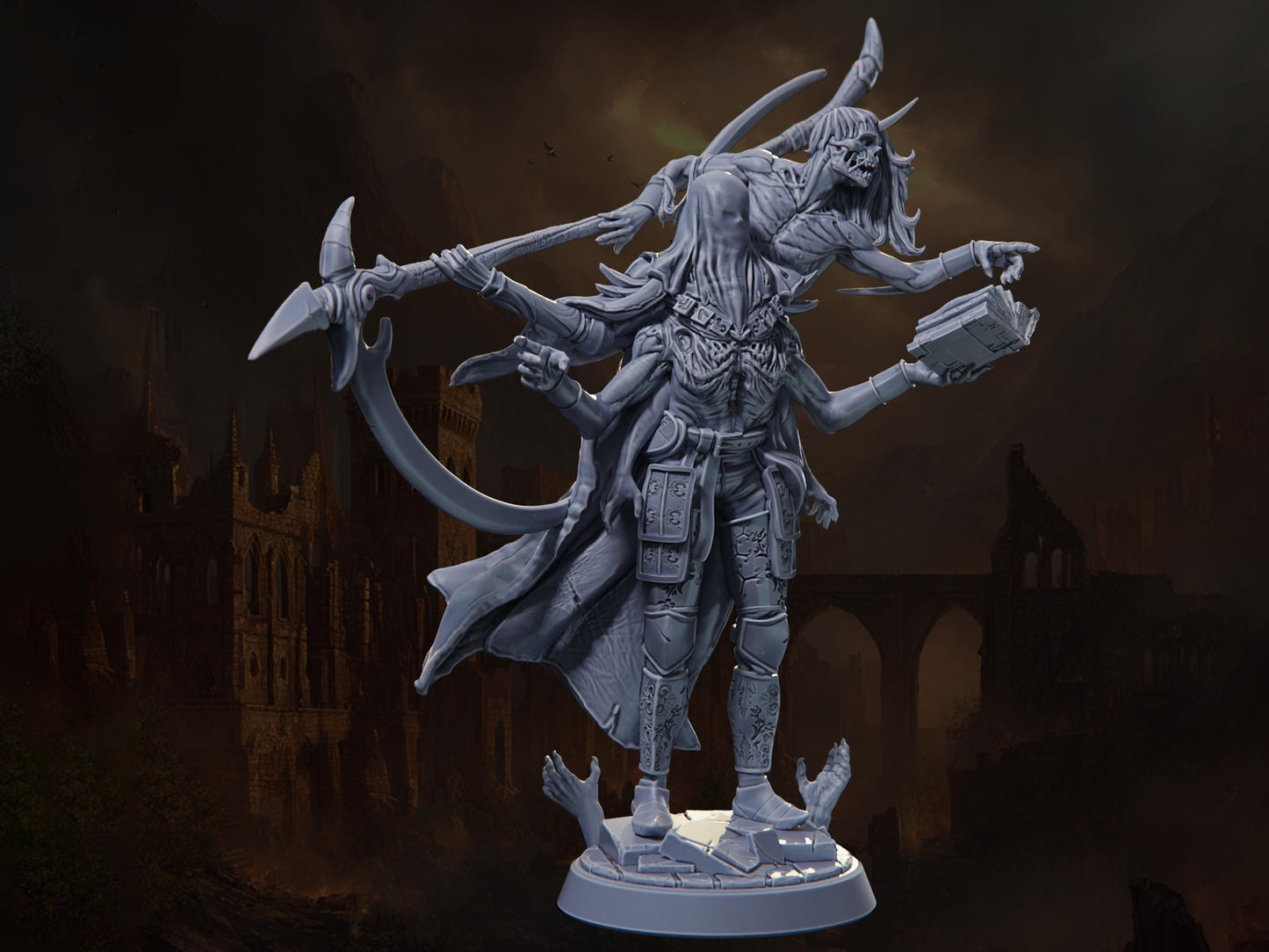 Death, Pale Horseman (Dismounted) - Riders of Ruin - Highly Detailed Resin 8k 3D Printed Miniature