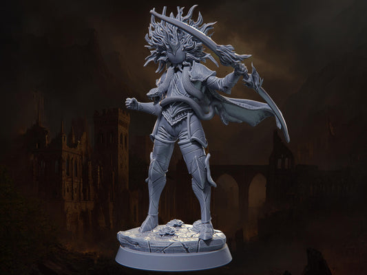 Conquest, White Horseman (Dismounted) - Riders of Ruin - Highly Detailed Resin 8k 3D Printed Miniature