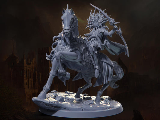 Conquest, White Horseman - Riders of Ruin - Highly Detailed Resin 8k 3D Printed Miniature