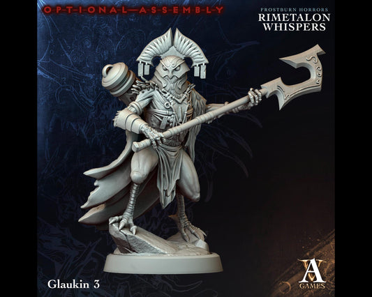 Glaukin 3 - Rimetalon Whispers - Highly Detailed Resin 8k 3D Printed Miniature