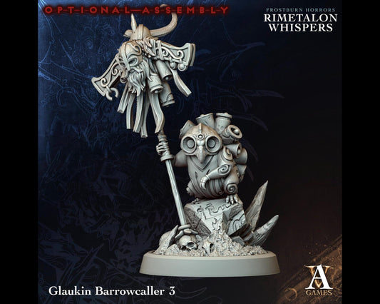 Glaukin Barrowcaller 3 - Rimetalon Whispers - Highly Detailed Resin 8k 3D Printed Miniature
