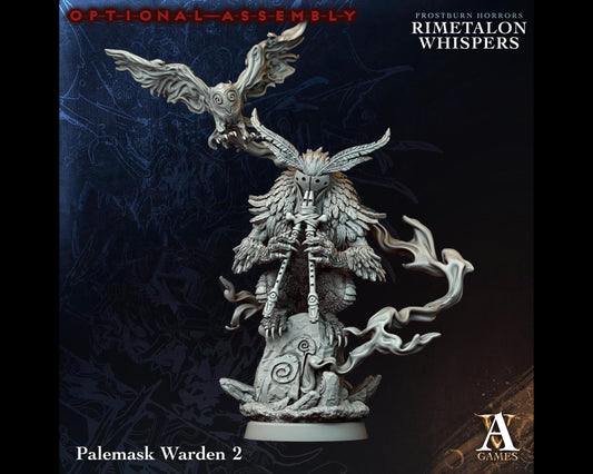 Palemask Warden 2 - Rimetalon Whispers - Highly Detailed Resin 8k 3D Printed Miniature