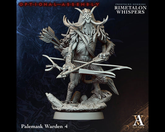 Palemask Warden 4 - Rimetalon Whispers - Highly Detailed Resin 8k 3D Printed Miniature