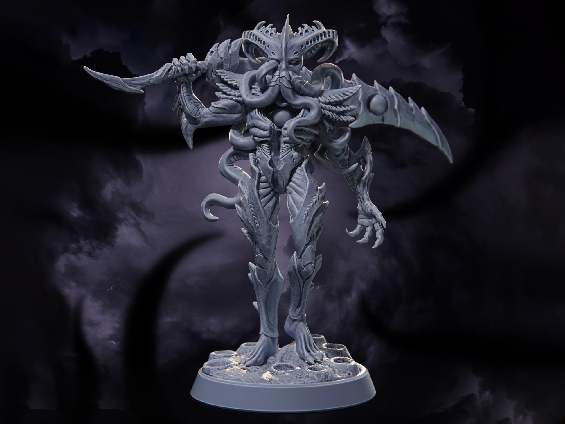 Void Knight - Nightmares of the Far Realm - Highly Detailed Resin 8k 3D Printed Miniature