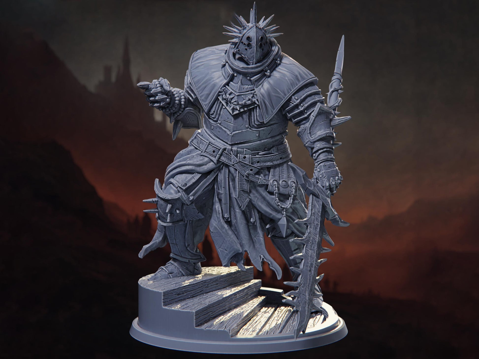 The Excommunicator - Crusade of Penitence - Highly Detailed Resin 8k 3D Printed Miniature